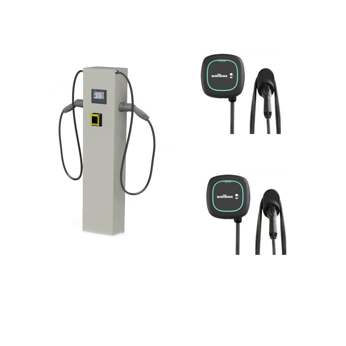 Electric Vehicle Charging Bundle: PayEnergy Stand + Wallbox Charger