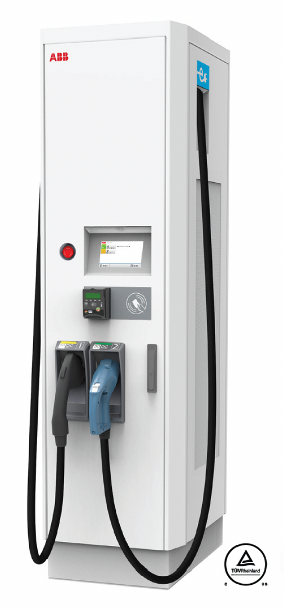 ABB Terra 54 HV Level 3 UL 50 kW DC fast charging station PayEnergy