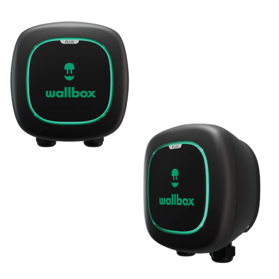 Wallbox - Cable Pulsar Plus J1772 Level 2 Hardwired Electric Vehicle (EV) Charger up to 48A - 25' - Black