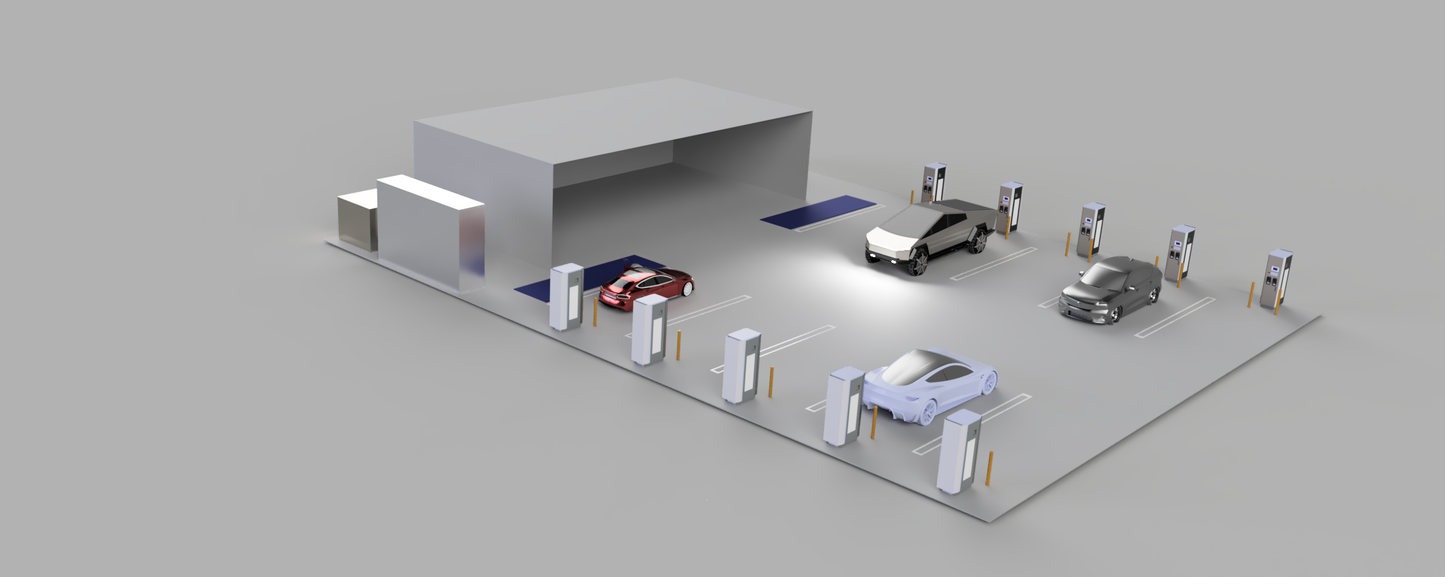 EV Charging Site – 3D Design & Visualization Service