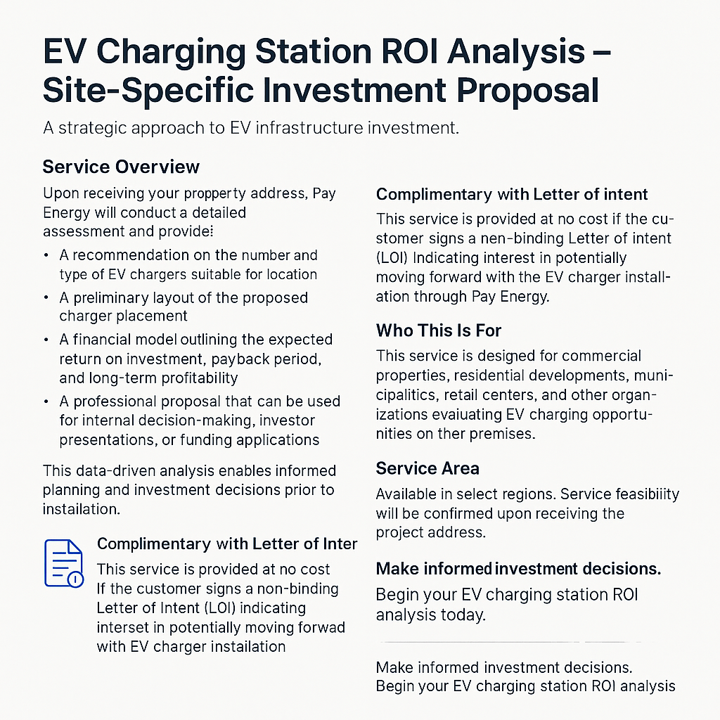 EV Charging Station ROI Analysis 