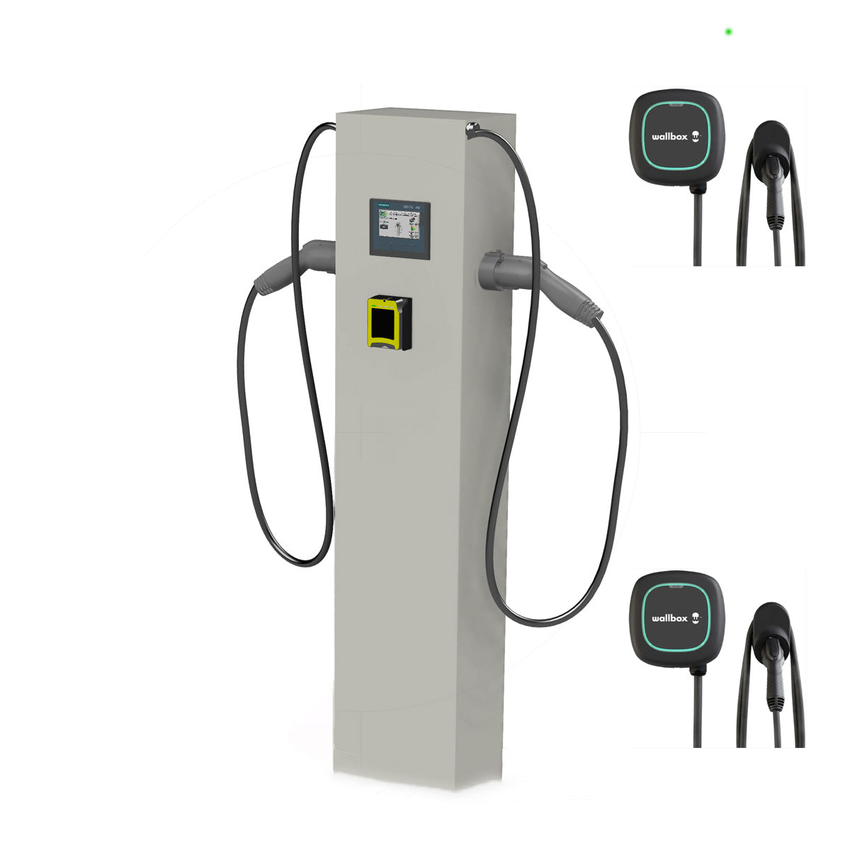 Electric Vehicle Charging Bundle: PayEnergy Stand + Wallbox Charger