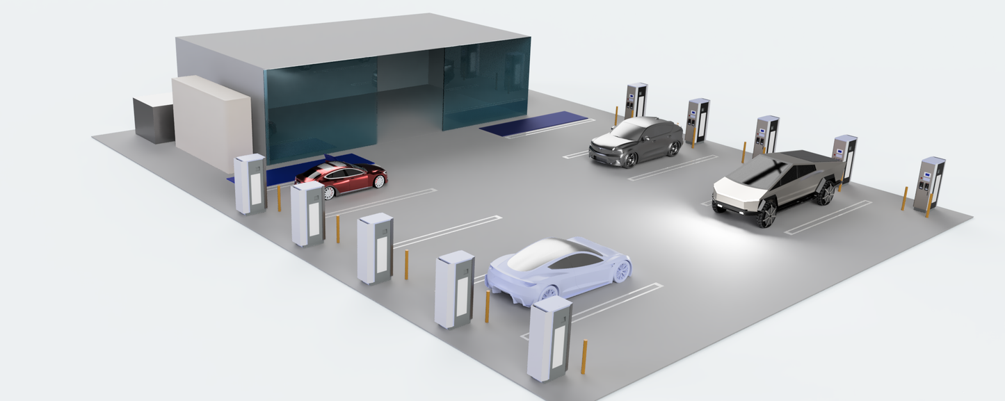 EV Charging Site – 3D Design & Visualization Service