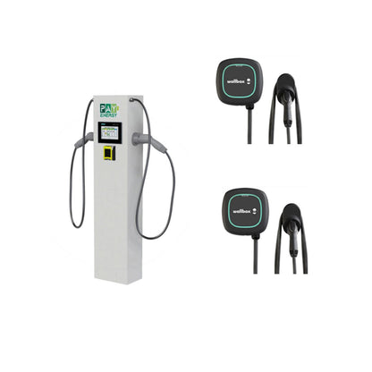 EV Charging Bundle: PayEnergy Stand & Wallbox Charger