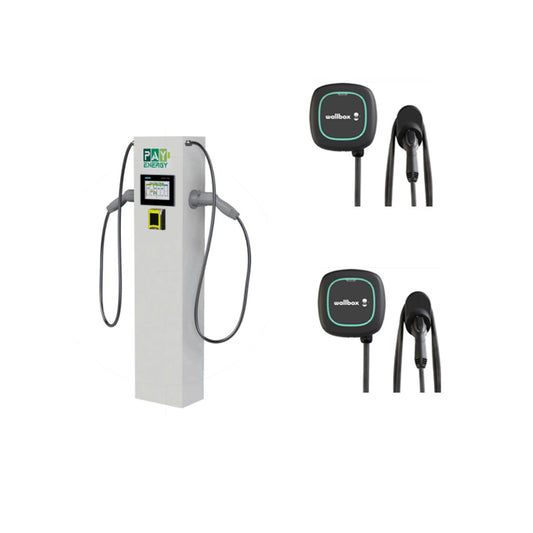 EV Charging Bundle: PayEnergy Stand & Wallbox Charger