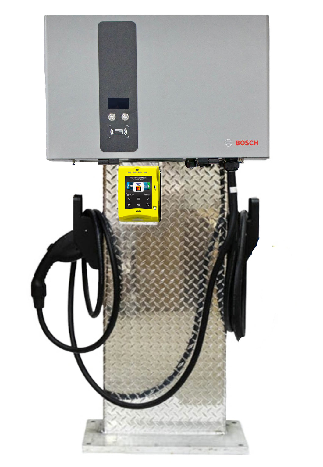 BOSCH EV2000 SERIES DC FAST Charger 240V 25KW Charging Station With Credit Card processing Unit